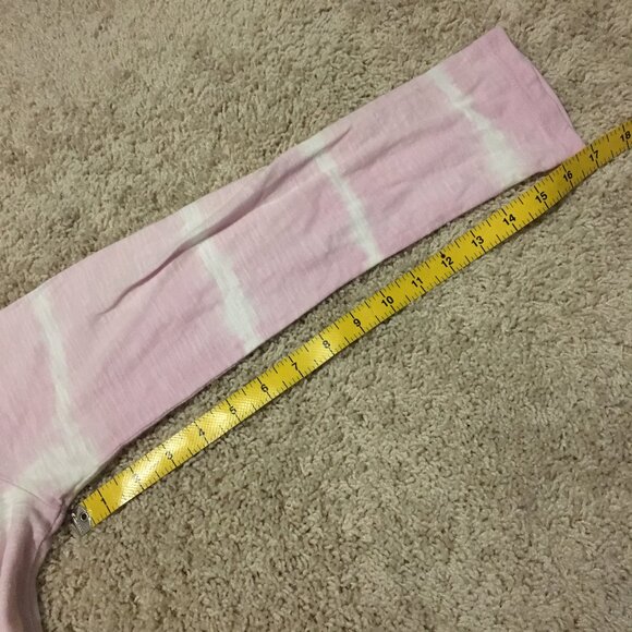 Tie Dye Pink Angel + Clouds Long Sleeve Button Collar Cotton Shirt - Picture 15 of 15